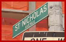 Straatnaambord in New York: Saint Nicholas Avenue